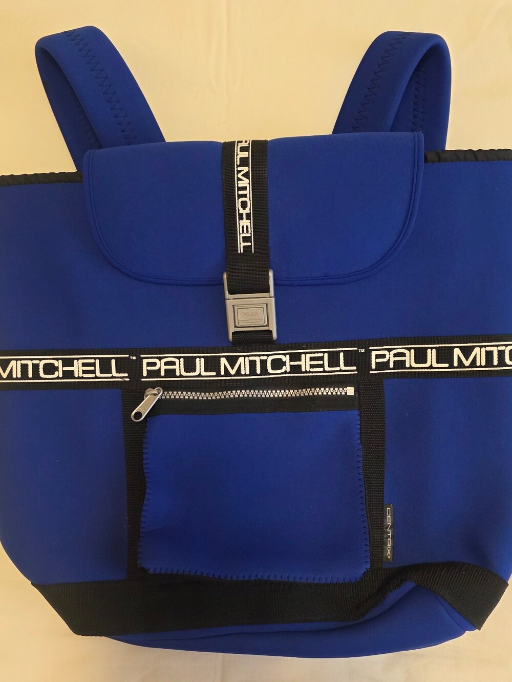 Paul Mitchell Centrix Blue Neoprene Scuba Backpack Travel Bag Daypack